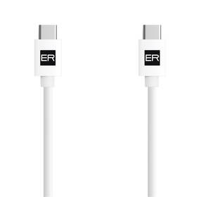 Kábel ERPOWER USB-C/USB-C 3A 60W - 1,2 m biely


