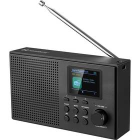 Rádioprijímač s DAB+ Sandberg Speaker Radio DAB+BT Recharge čierny

