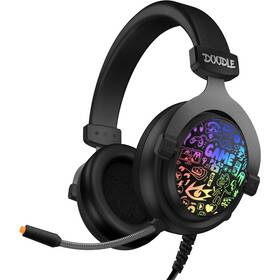 Headset Connect IT Doodle RGB čierny

