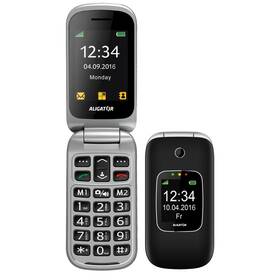 Mobilný telefón Aligator V650 Senior čierny/strieborný

