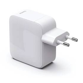 Nabíjačka do siete Hama GaN 2× USB-C, PD 65 W, navíjací kábel (balenie pre PC/notebook) biela

