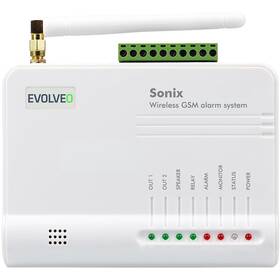 Alarm Evolveo Sonix, bezdrôtový, GSM biele

