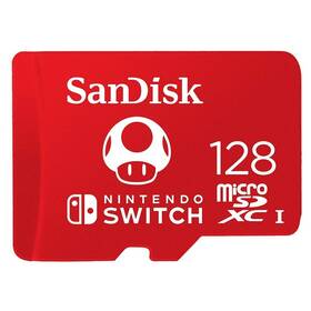 Pamäťová karta SANDISK Micro SDXC 128GB UHS-I U3 (V30) pre Nintendo Switch (100R/90W) 

