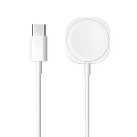 Nabíjací kábel FIXED USB-C na Apple Watch biely

