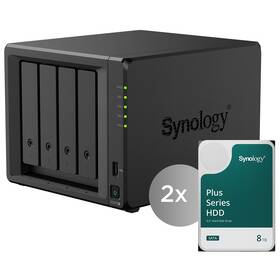 Sieťové úložisko Synology DiskStation DS925+ vrátane 2ks HDD 8TB čierne

