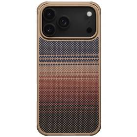 Kryt na mobil Pitaka Aramid ProGuard Sunset na Apple iPhone 17 Pro hnedý/oranžový

