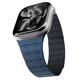 Remienok Epico Magnetic+ Silicone na Apple Watch SE (44mm)/Series 1-9 (42/44/45mm) 10-11 (46mm)/Ultra (49mm) modrý

