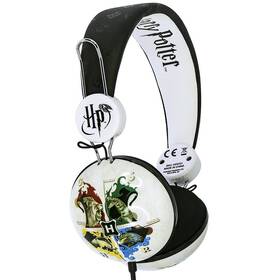 Slúchadlá OTL Technologies Harry Potter Hogwarts Crest Tween Dome čierna/biela

