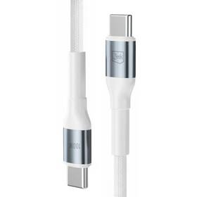 Kábel 3mk N-SERIES USB-C/USB-C  2m PD 3.0 QC 3.0 20V/5A 100W biely

