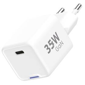 Nabíjačka do siete WG 1xUSB-C, GaN, PD 35W biela

