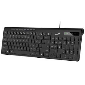 Klávesnica Genius Slimstar 230 II, drôtová, copilot, USB, CZ+SK layout čierna

