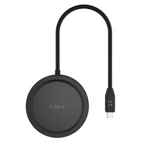 USB Hub FIXED MagHUB, 7-portový, s bezdrátovým nabíjením čierny

