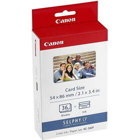  Fotopapier Canon KC-36IP, 86x54 mm, 36 listov pre Selphy