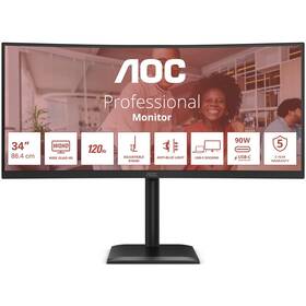 Monitor AOC CU34E4CV čierny

