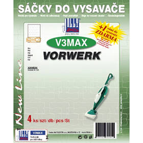 Vrecká pre vysávače Jolly MAX V 3 (4 ks) 

