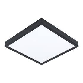LED stropné svietidlo Eglo Fueva-Z, štvorec, 28,5 cm čierna farba
