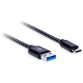 Kábel AQ USB 3.1/USB-C, 1,8m čierny

