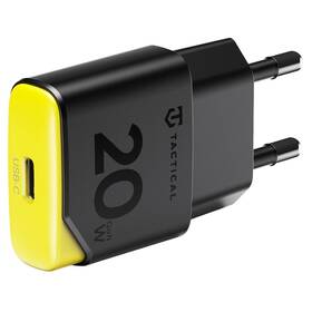 Nabíjačka do siete Tactical Minimi GaN 20W, 1×USB-C čierna/žltá

