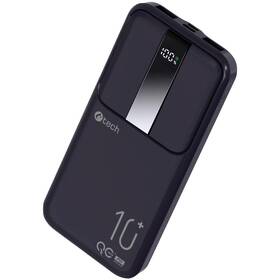 Powerbank C-Tech 10000 mAh, Li-Pol, 22,5W, USB-C/USB-A/micro USB čierna

