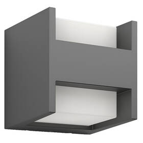 Nástenné svietidlo Philips Arbour 2xLED, teplá biela - antracitové 

