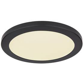 LED stropné svietidlo GLOBO Lasse, kruh, 30 cm, LED, 24W čierne

