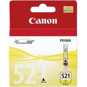 Cartridge Canon CLI-521Y, 530 strán žltá

