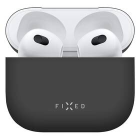 Puzdro FIXED Silky pro Apple Airpods 3 (2021) čierna farba

