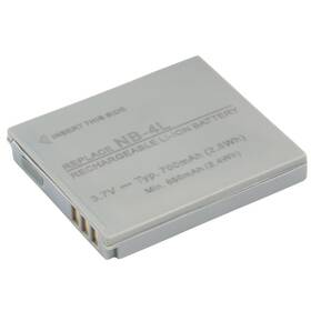 Batéria Avacom Canon NB-4L Li-ion 3.7V 700mAh 2.6Wh sivá

