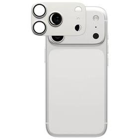 Hliníková ochrana fotoaparátu PanzerGlass FENDER na Apple iPhone 17 Pro strieborné

