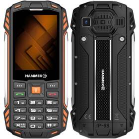 Mobilný telefón myPhone Hammer Power Plus čierny/oranžový

