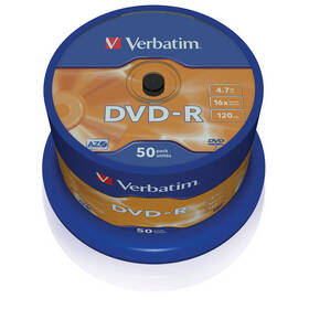 Disk Verbatim DVD-R 4,7GB, 16x, 50cake 
