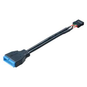 Adaptér AKASA USB 3.0 to USB 2.0 Cable Adapter čierny

