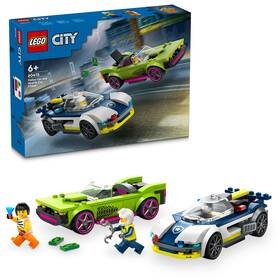 Stavebnica LEGO® City 60415 Honička policejního auta a sporťáku 

