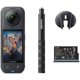 Outdoorová kamera Insta360 X5 Starter Bundle čierna

