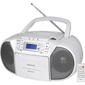 Rádiomagnetofón s CD Sencor SPT 3907 W biela farba
