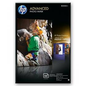 Fotopapier HP Advanced Photo Paper, lesklý, 10 x 15 cm, bez okrajov, 100 listov, 250 g/m2 
