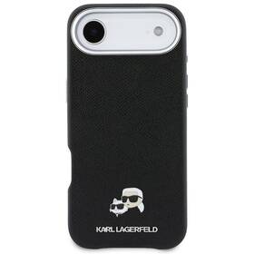 Kryt na mobil Karl Lagerfeld PU Karl and Choupette Heads Pins MagSafe na Apple iPhone Air čierny

