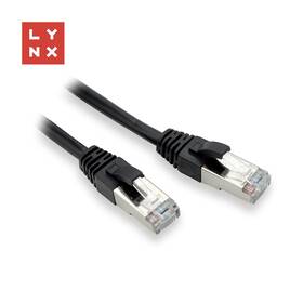 Kábel Lynx FTP patch Cat5e PVC, CCA, 3m čierny

