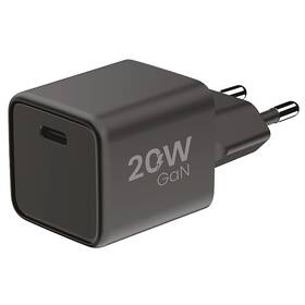 Nabíjačka do siete WG GaN, 1xUSB-C, PD 20W čierna

