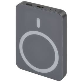 Powerbank EMOS WI 522, 5 000 mAh, 20 W+Wireless sivá

