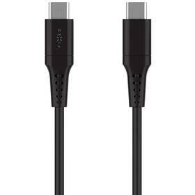 Kábel FIXED Liquid silicone USB-C/USB-C, PD, 60W, 0,3m čierny

