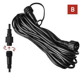 Predlžovací kábel EMOS EXT. WIRE, IP44 (10m) čierny

