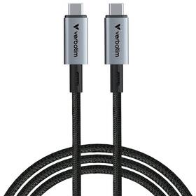 Kábel Verbatim Sync & Charge USB-C/USB-C 240W 40 Gbps 1,2m čierny

