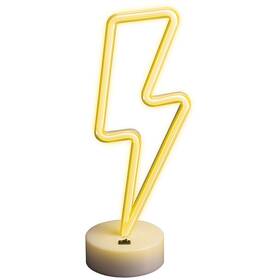 Dekoratívne LED Forever neon na stojane Blesk biele

