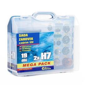 Autožiarovka Compass 12 V servisní box MEGA H7+H7+pojistky 

