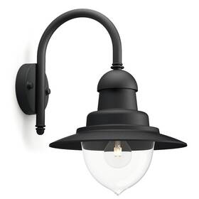 Nástenné svietidlo Philips Raindrop, 1xE27 čierne

