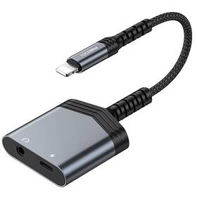 Redukcia Recci RDS-A17 Lightning/3,5mm jack, Lightning čierna

