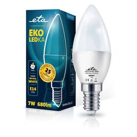 LED žiarovka ETA EKO LEDka sviečka 7W, E14, neutrálna biela 

