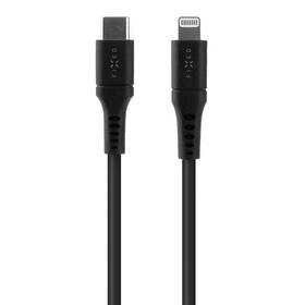 Kábel FIXED Liquid silicone USB-C/Lightning s podporou PD, MFi, 0,5m čierny

