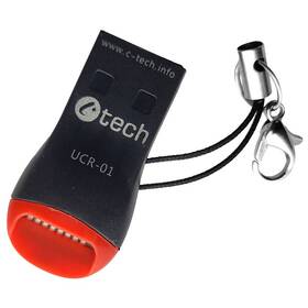 Čítačka pamäťových kariet C-Tech UCR-01, USB 2.0, micro SD 

